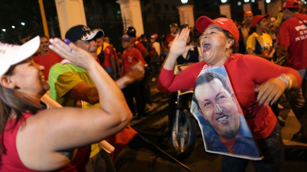 Hugo Chavez election supporters 
