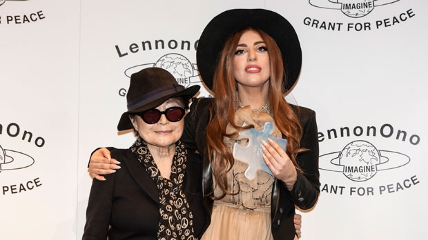 Lady Gaga with Yoko Ono