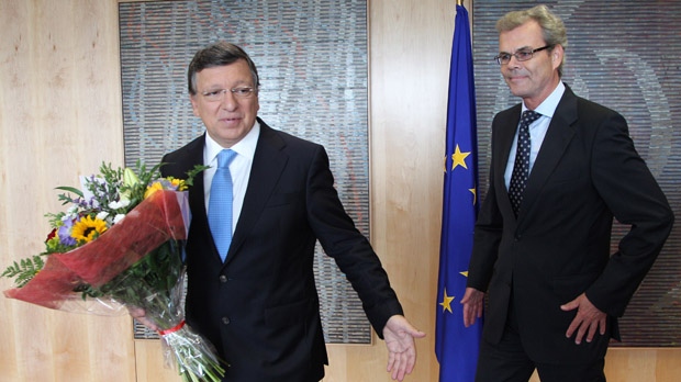 Jose Manuel Barroso and Atle Leikvoll