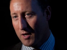 Minister of National Defence Peter MacKay speaks with the media following Federal Conservative party caucus meeting on Parliament Hill in Ottawa, Wednesday October 6, 2010. (Adrian Wyld/THE CANADIAN PRESS)