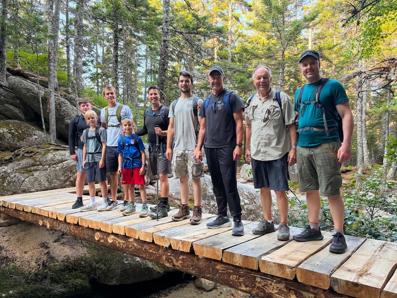Three generations of a New Brunswick family hiked Mount Katahdin in Maine’s Baxter State Park. (Courtesy: Michael Doiron)