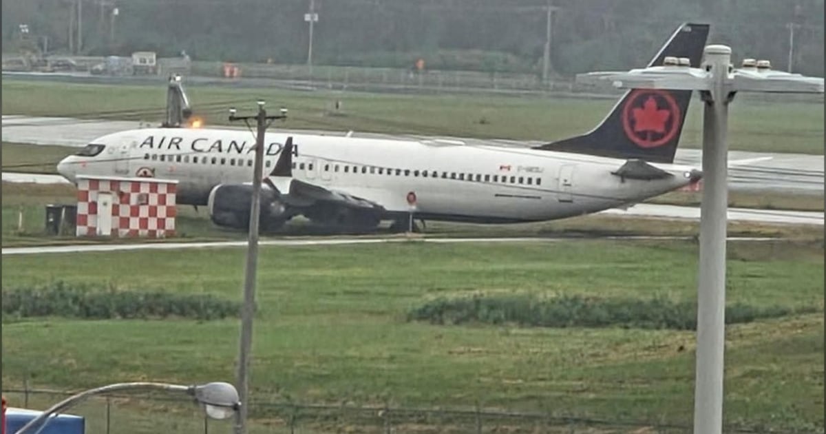 Air Canada flight veers off runway at Montreal airport