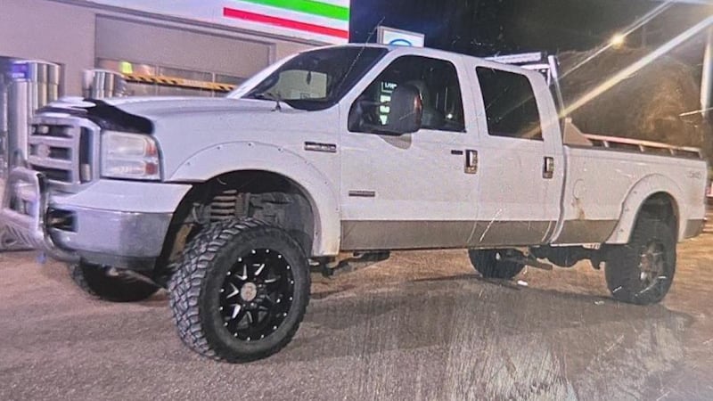 RCMP says this truck was stolen from Stony Plain, Alta. on April 26, 2026 with two peacocks inside. (Credit: RCMP)