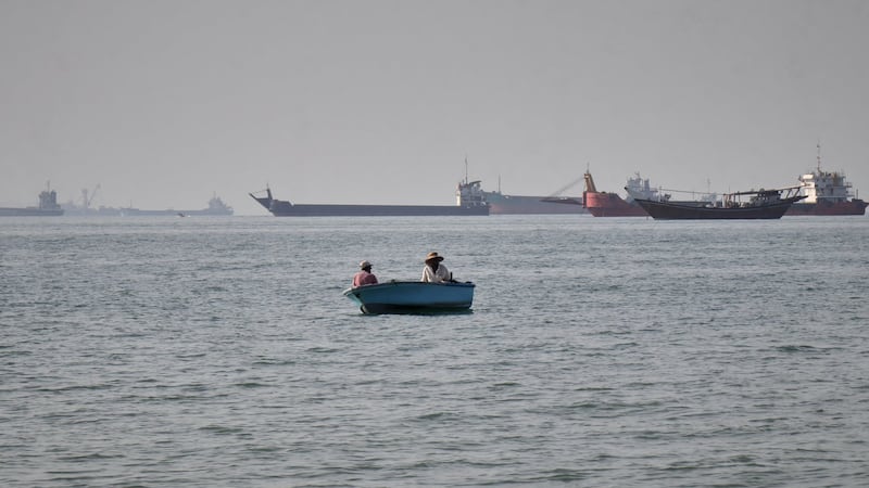Ship is reported seized off the coast of the UAE and is heading toward Iran