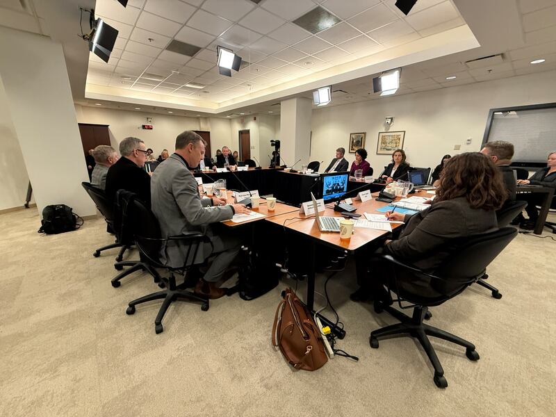 The chief executive of Nova Scotia Power faced questions from members of a legislative committee in Halifax on Nov. 25, 2025. (Callum Smith/CTV News Atlantic)