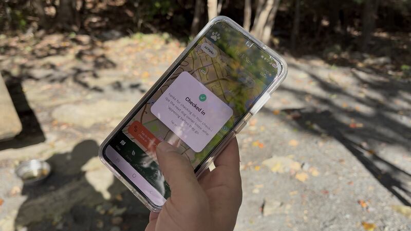 Dog Park Now app check in