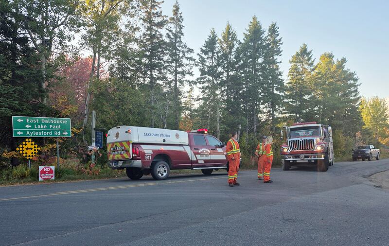 Fire crew at Lake George wildlife on Sept. 29, 2025. (Source: Bill Roberts)