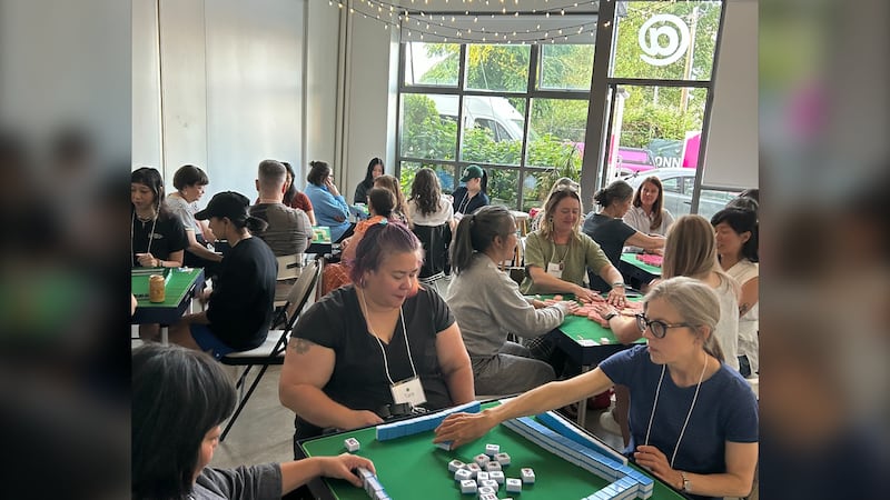 People learn to play mahjong during classes offered in B.C. (Lucky Tile Mahjong Events)