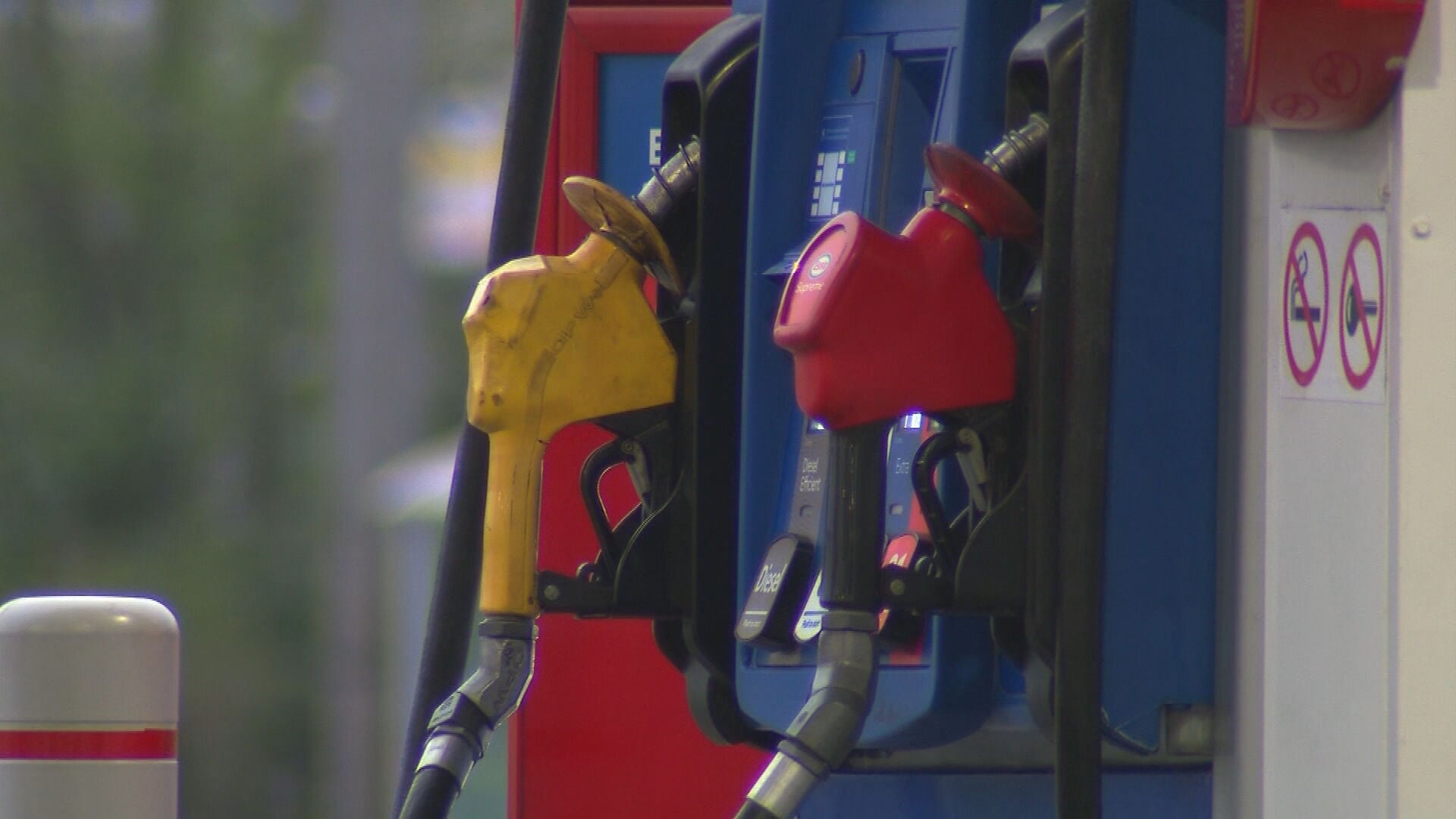 Gas pumps are pictured in Halifax on May 16, 2025. (CTV Atlantic)