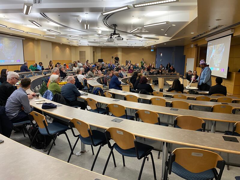 An event about the case of Daniel Perry Sampson was held at Dalhousie University’s Schulich School of Law in Halifax on Feb. 5, 2026. (Jim Kvammen/CTV Atlantic)