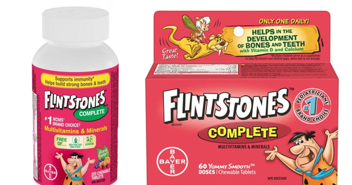 Flintstones复合维生素因分销错误被召回