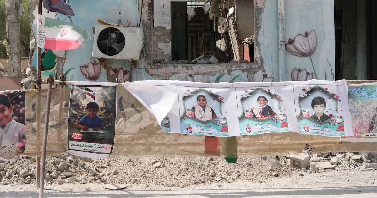 Iranian school struck by attack now children's memorial