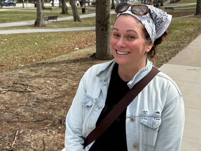 Holly Sher said she was looking at her phone when she realized a bus was charging towards her. (Callum Smith/CTV Atlantic)