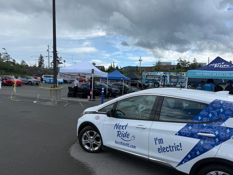 Halifax Electric Avenue is an event that gives people the chance to ask questions about electric vehicles and test drive some of them. (Callum Smith/CTV News)