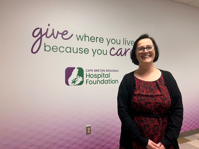 Herbie Sakalauskas' wife Maire Neville is the funds development officer at the Cape Breton Regional Hospital Foundation. (Ryan MacDonald/CTV Atlantic)
