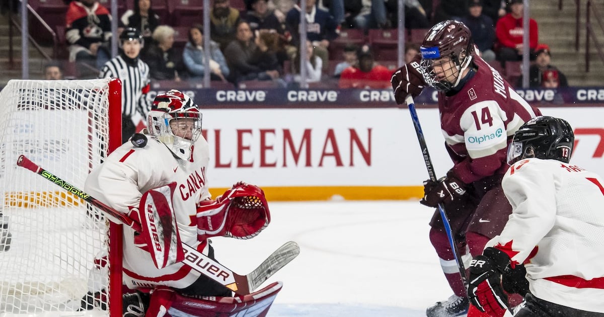 Hage scores in OT, Canada squeaks by Latvia 2-1 at world junior hockey ...