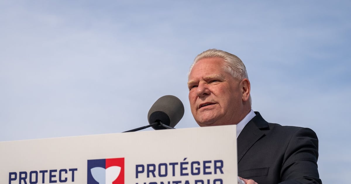 Ontario Premier Says Trump Can 'Kiss My Ass' as U.S. President Threatens New Tariffs on Vehicles
