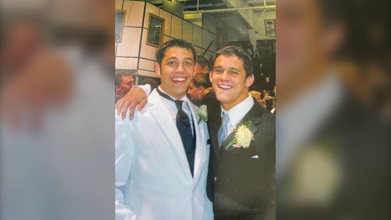 Tyler MacEachern (left) and Joey Mahon (right) are pictured. (Courtesy: Breton Brothers Memorial Hockey Tournament)