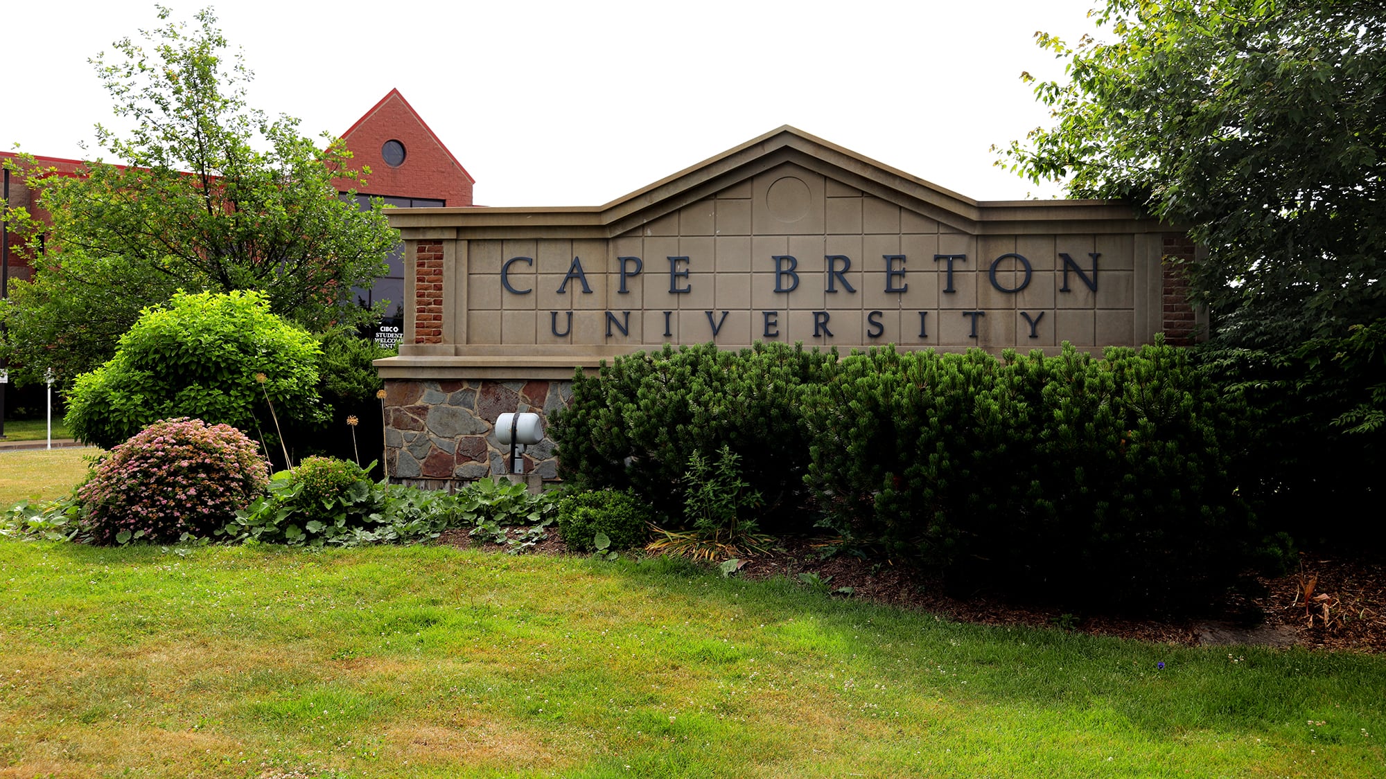 A sign for Cape Breton University is pictured on July 15, 2025. (CTV Atlantic / Darryl Reeves)