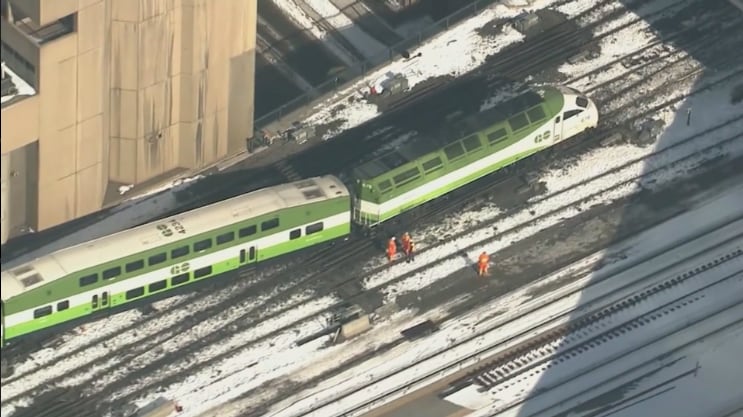 GO Train repairs underway after derailment