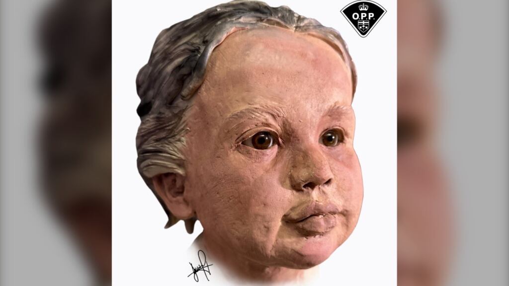 Police release 3D images of young child found in an Ontario river two ...