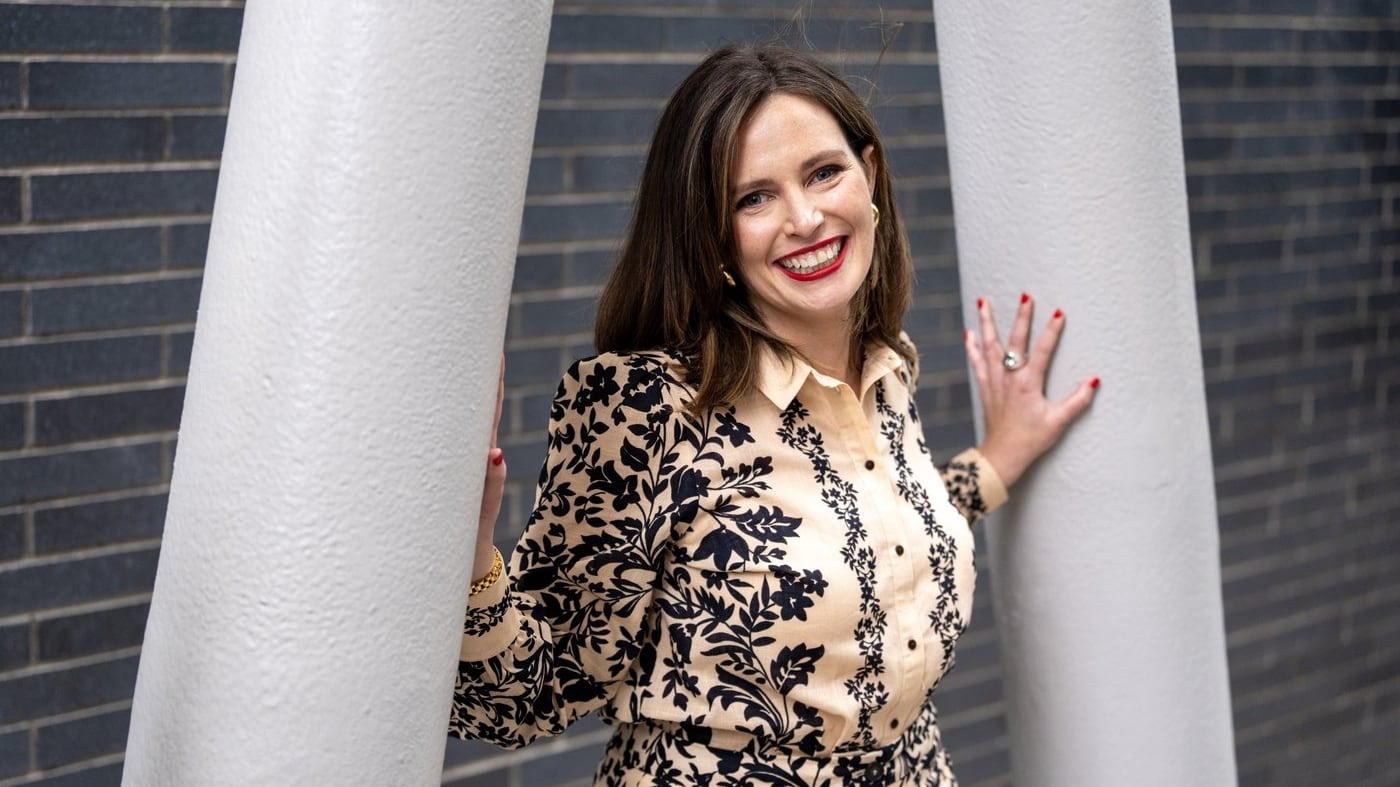 Author Carley Fortune poses in Toronto on Tuesday, April 23, 2024. THE CANADIAN PRESS/Frank Gunn