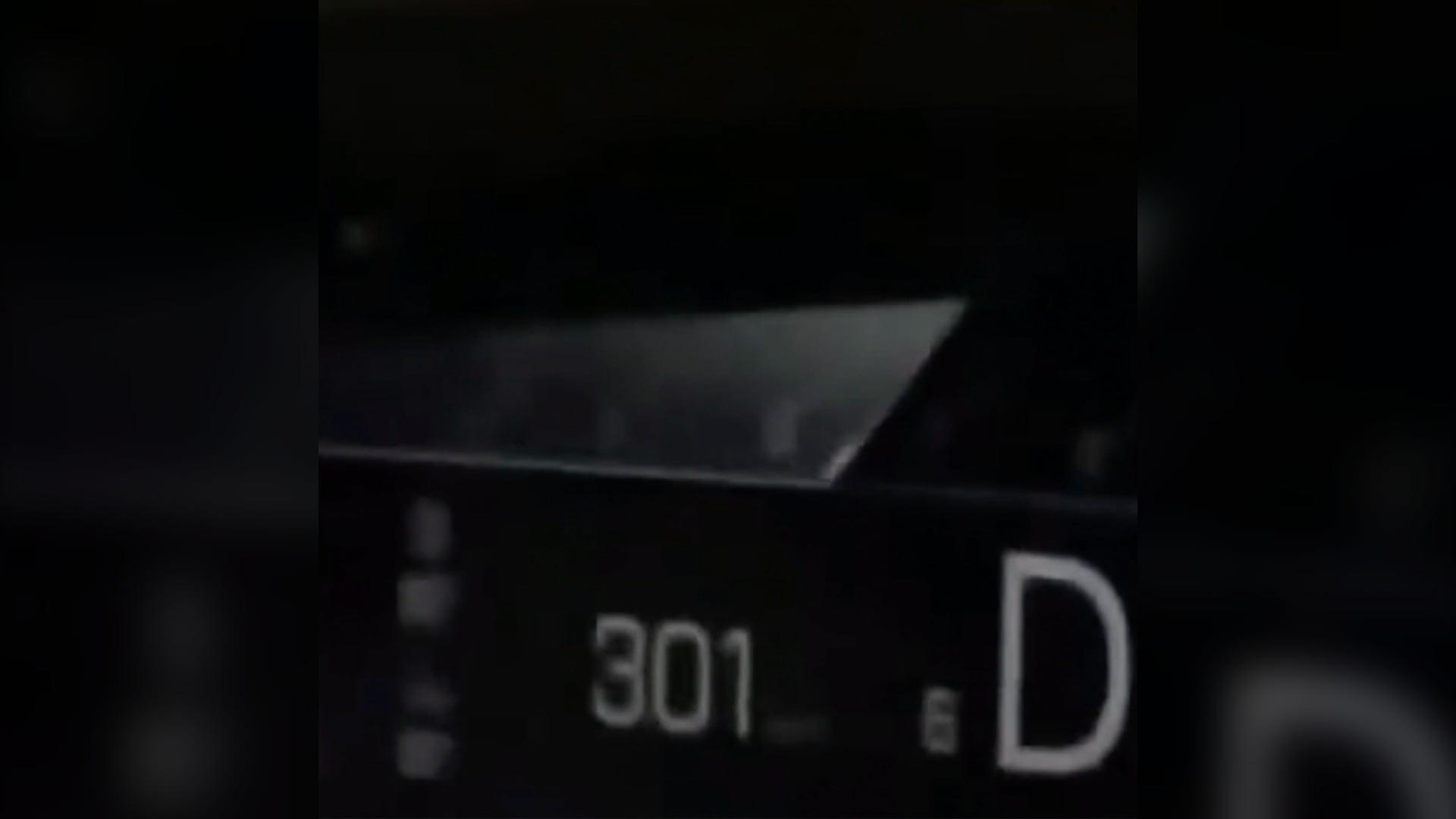 A picture of a speedometer reading 301 km/h. (Source: Facebook/rcmpns)