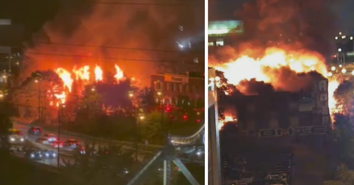 Three-alarm fire at abandoned Riverside building deemed suspicious
