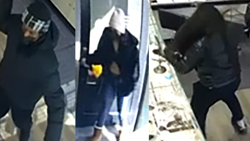 3 suspects wanted in attempted robbery at Oakville jewelry store