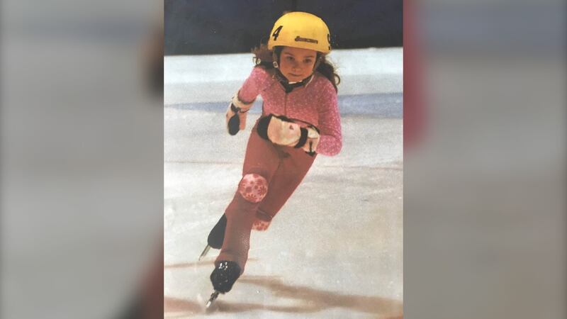 Olympic medallist Courtney Sarault has been speedskating since she was a child. (Submitted: Rhonda Connors Sarault)