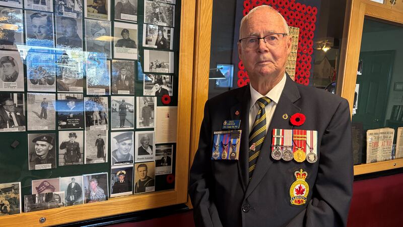 Canadian Navy and Air Force veteran Paul O'Boyle is pictured.