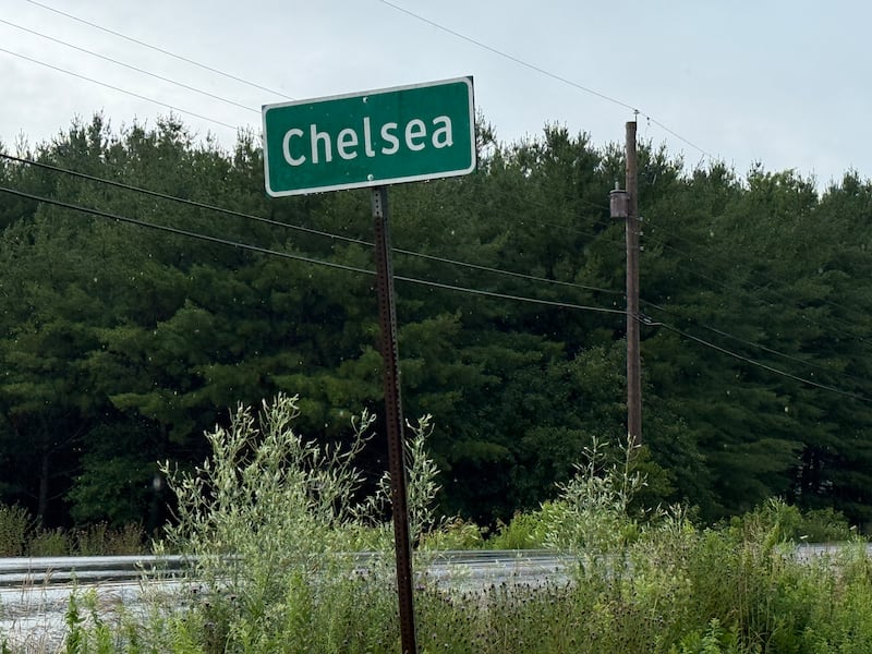 A road sign is pictured in Chelsea, N.S., on July 10, 2026. (Callum Smith/CTV News Atlantic)