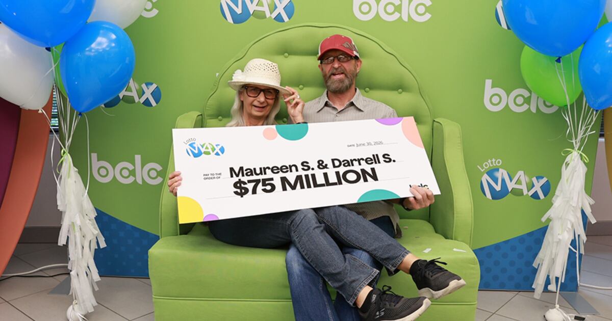 Penticton couple to travel the world after $75M lotto win