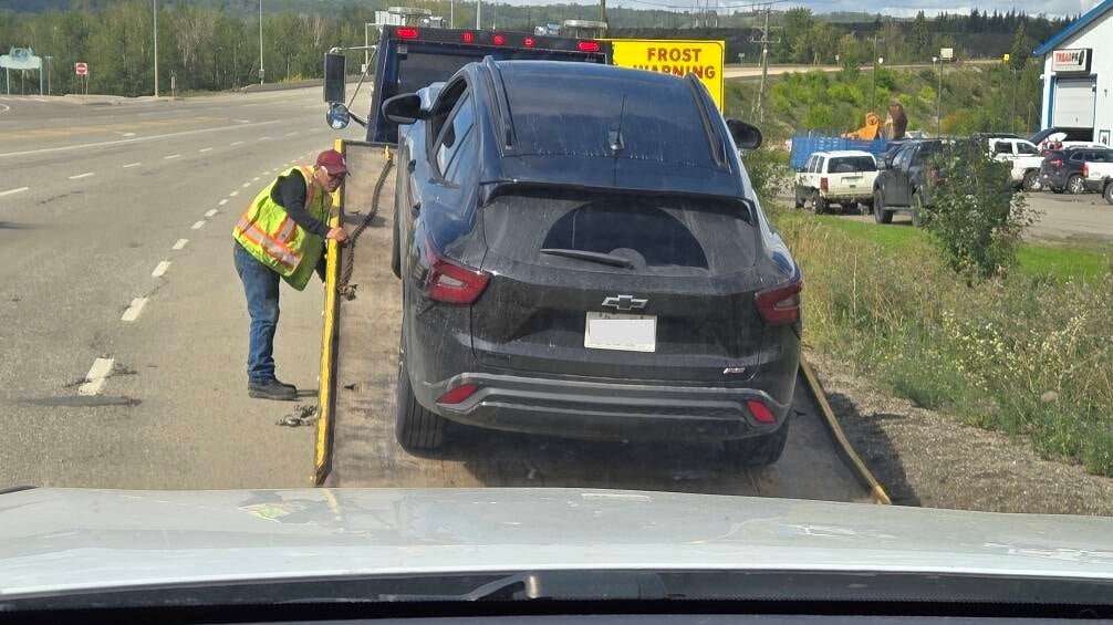 The woman’s black Chevrolet Trax was stopped and ordered impounded at the driver’s expense for seven days, police said. (Handout)