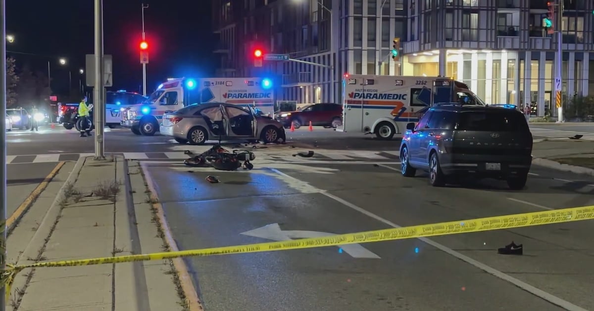 Motorcyclist dead after two-vehicle crash in Oakville