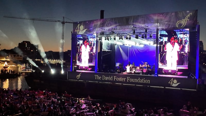 CeeLo Green performs during David Foster’s 40th anniversary concert in Victoria’s Inner Harbour on Aug. 8, 2026.