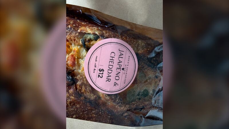 Jalapeno and cheddar sourdough bread from Rosie's is seen. (CTV/Brianne Foley)