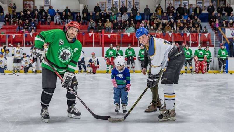 Players are pictured at the 2nd annual Breton Brothers Memorial Hockey Tournament in 2024. (Courtesy:  James Forsey Photography)