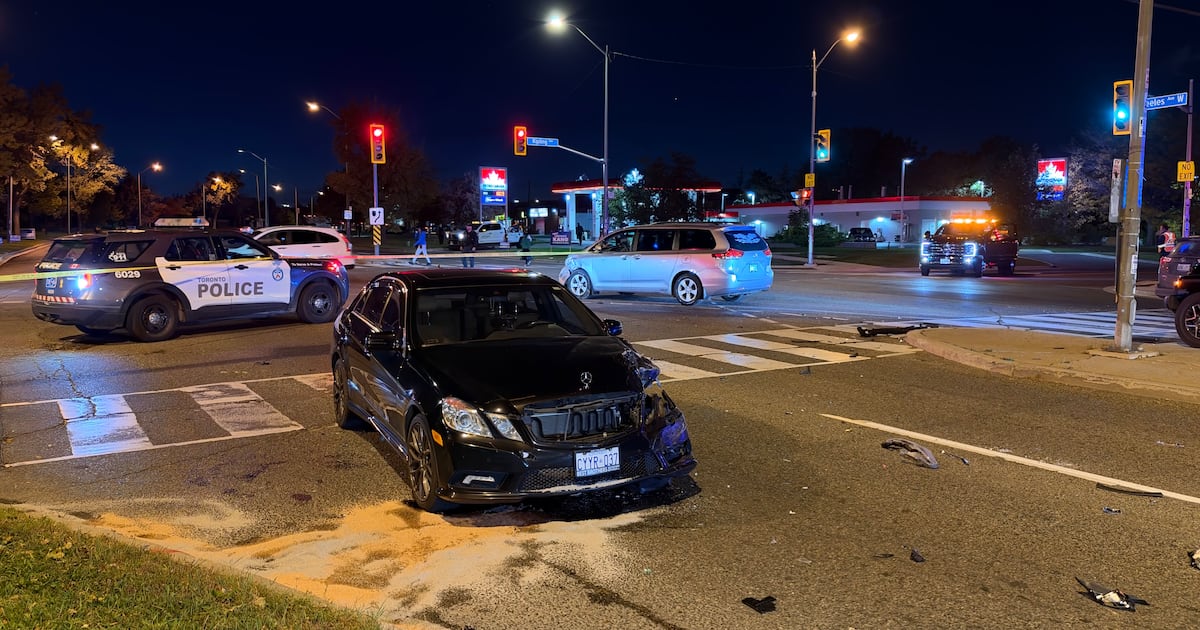 Woman in her 70s taken to hospital after three-vehicle collision