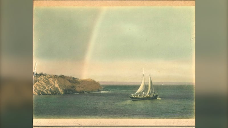 The harbour pilot boat Hebridean is shown in this handout photo of a post card. THE CANADIAN PRESS/Handout — The Rick Grant collection