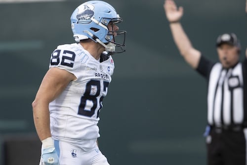 Argonauts wide receiver Tyler Kahmann named CFL's Most Outstanding Rookie