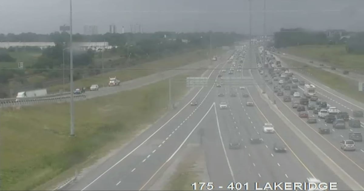 Hwy 401 ramp closed in Whitby