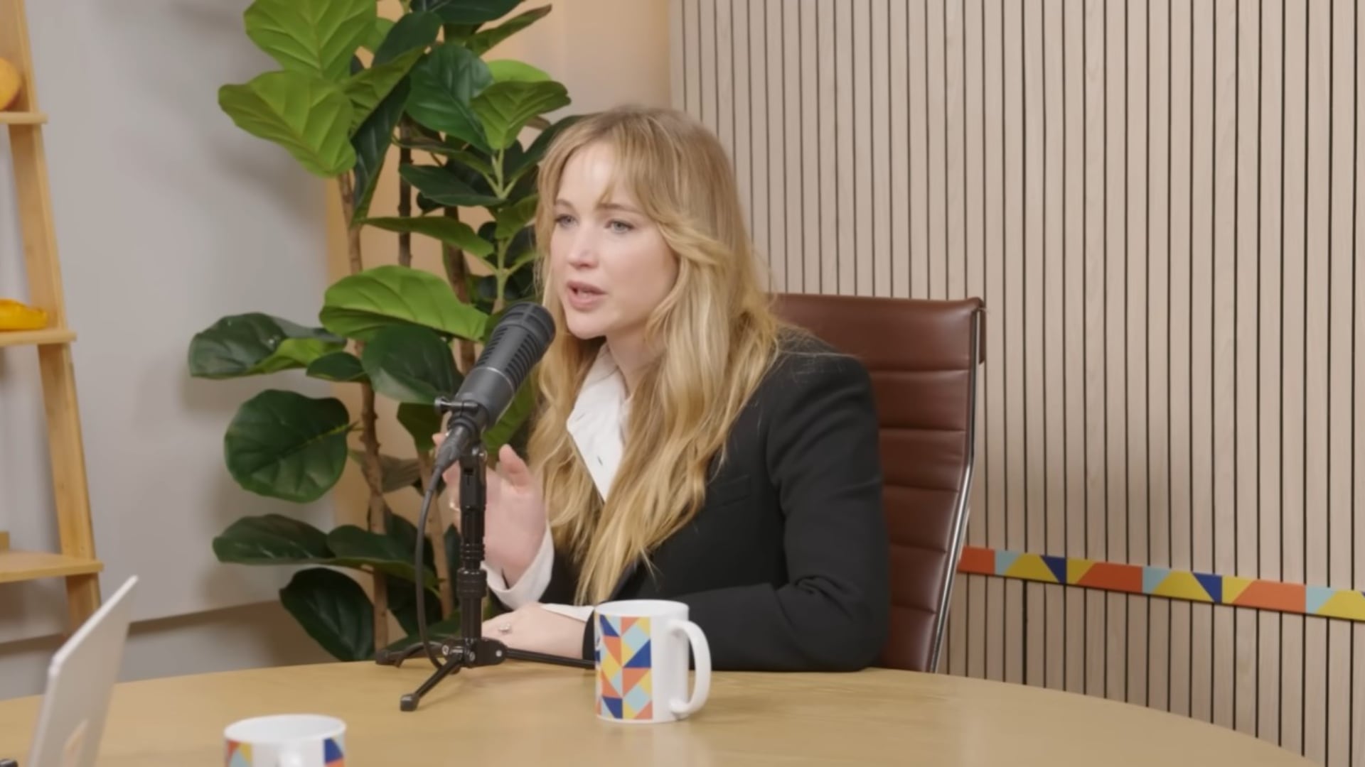 Jennifer Lawrence can be seen discussing her time in Calgary in a YouTube video posted by Good Hang with Amy Poehler. (YouTube/Spotify)