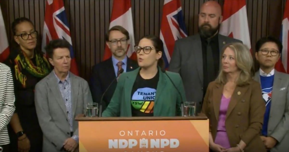 ‘Keep your hands off our leases’: NDP and tenant groups slam weakening of tenant rights in Bill 60