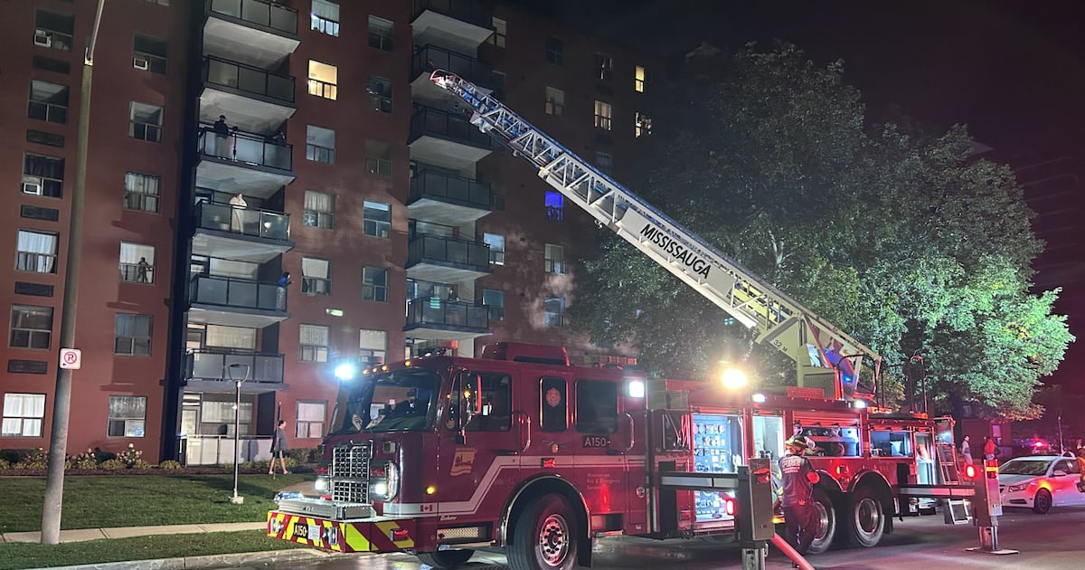Suspicious fire at Mississauga apartment building sends 11 to hospital