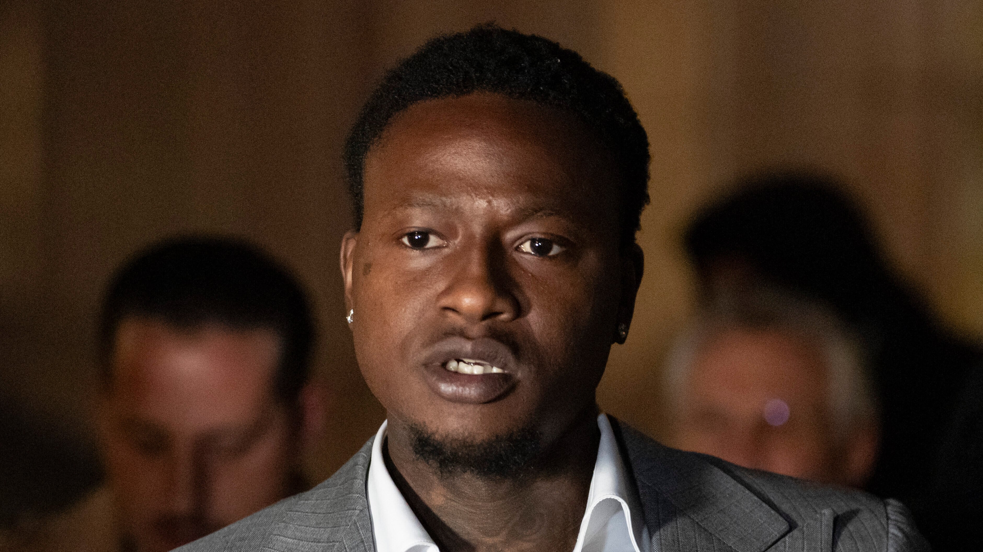 Terry Rozier leaves Brooklyn federal court in New York on Dec. 8, 2025. (Yuki Iwamura / AP Photo)