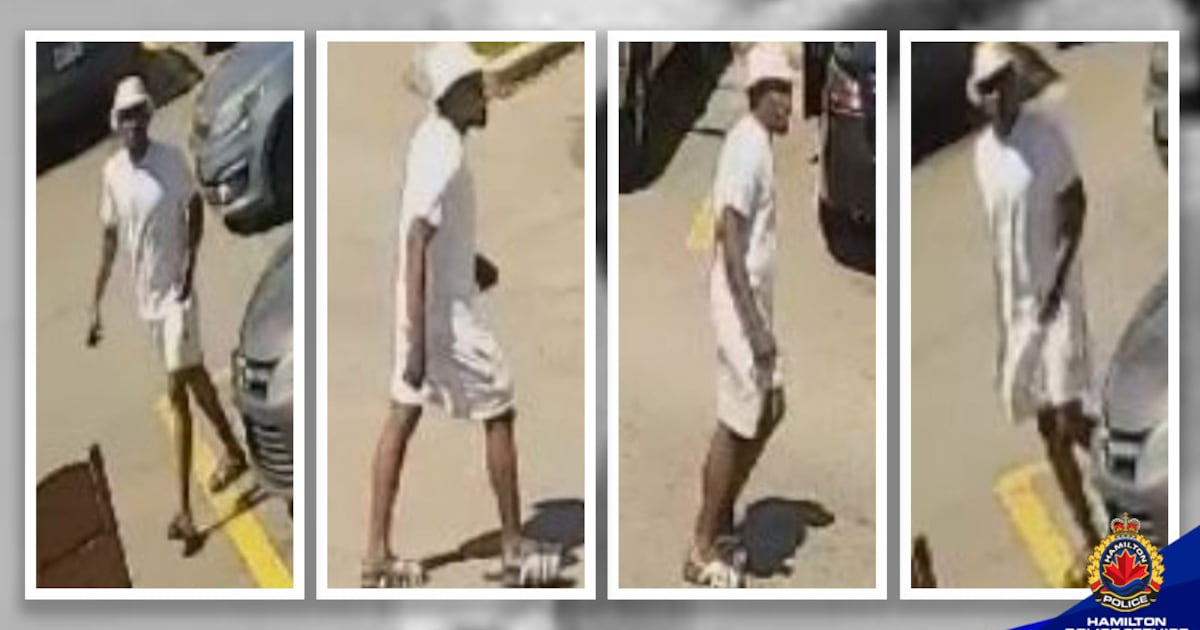 Polizei veröffentlicht Bilder eines Verdächtigen, der wegen eines ...