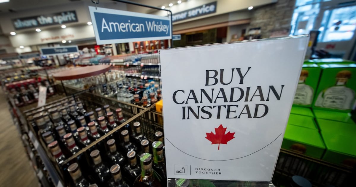Eby touts booze ban, urges travel boycott