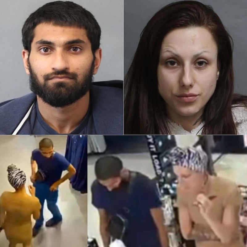 23-year-old Maaroof Bangi and 30-year-old Josta Grace MacNeal appear to be in a clothing store.
