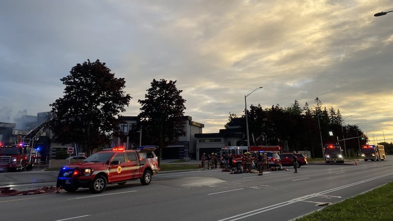 Fire tears through homes in Ajax